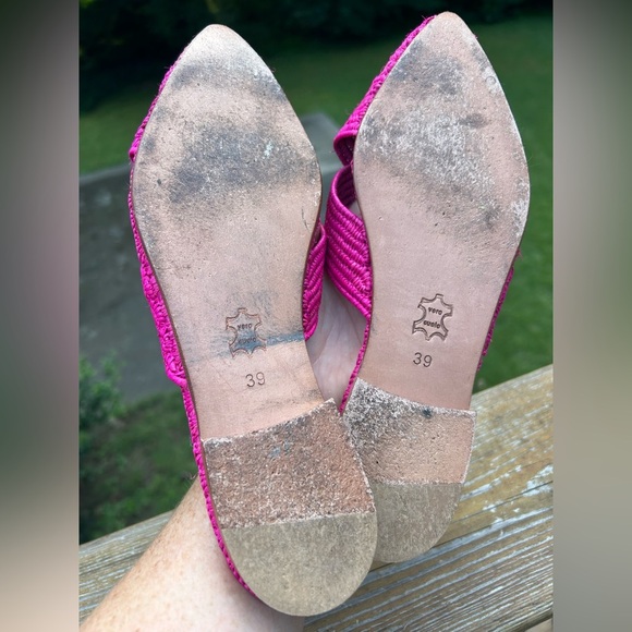 Giovanna Venus Raffia Mule Fuchsia pink - Picture 6 of 6